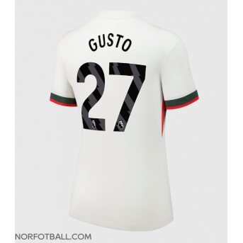 Billige Fotballdrakt Chelsea Malo Gusto #27 Replika Bortedrakt Dame 2025-26 Kortermet